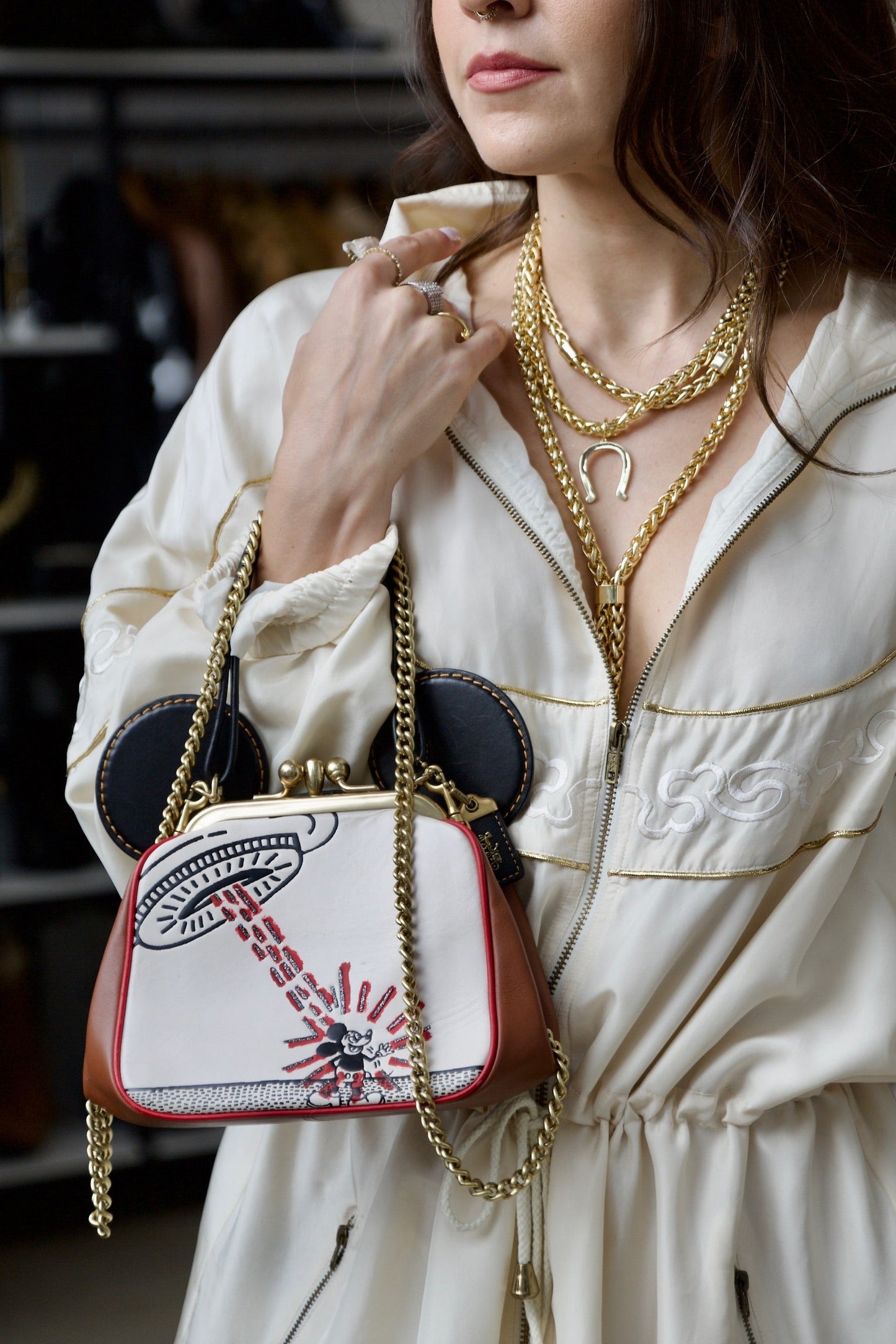 Coach Disney X Keith Haring Kisslock Bag