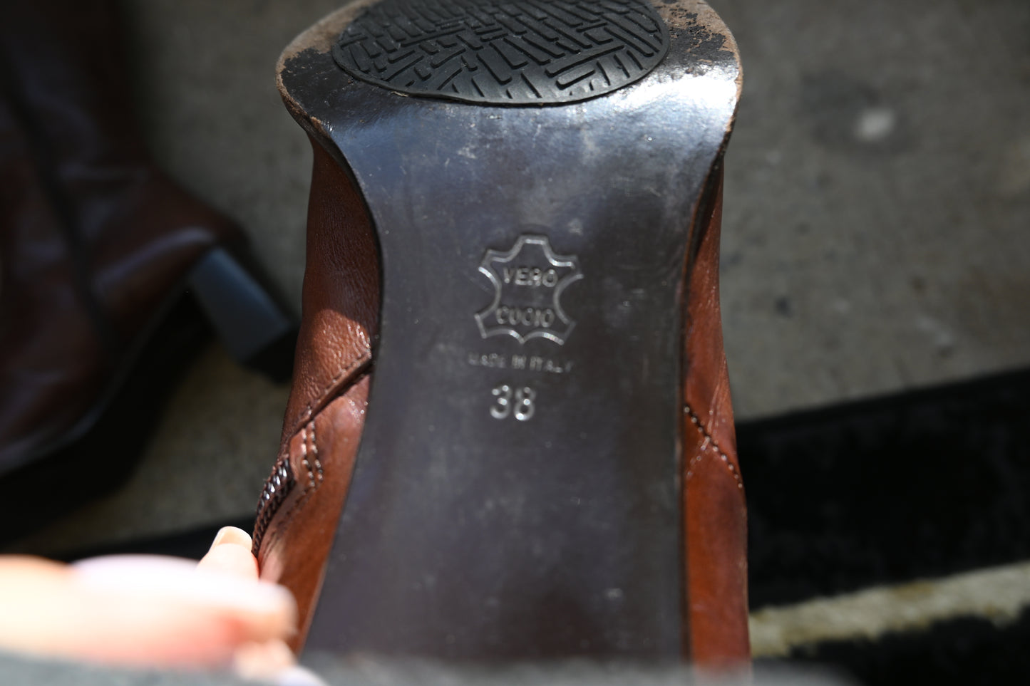 Square Toe Tall Boots 38