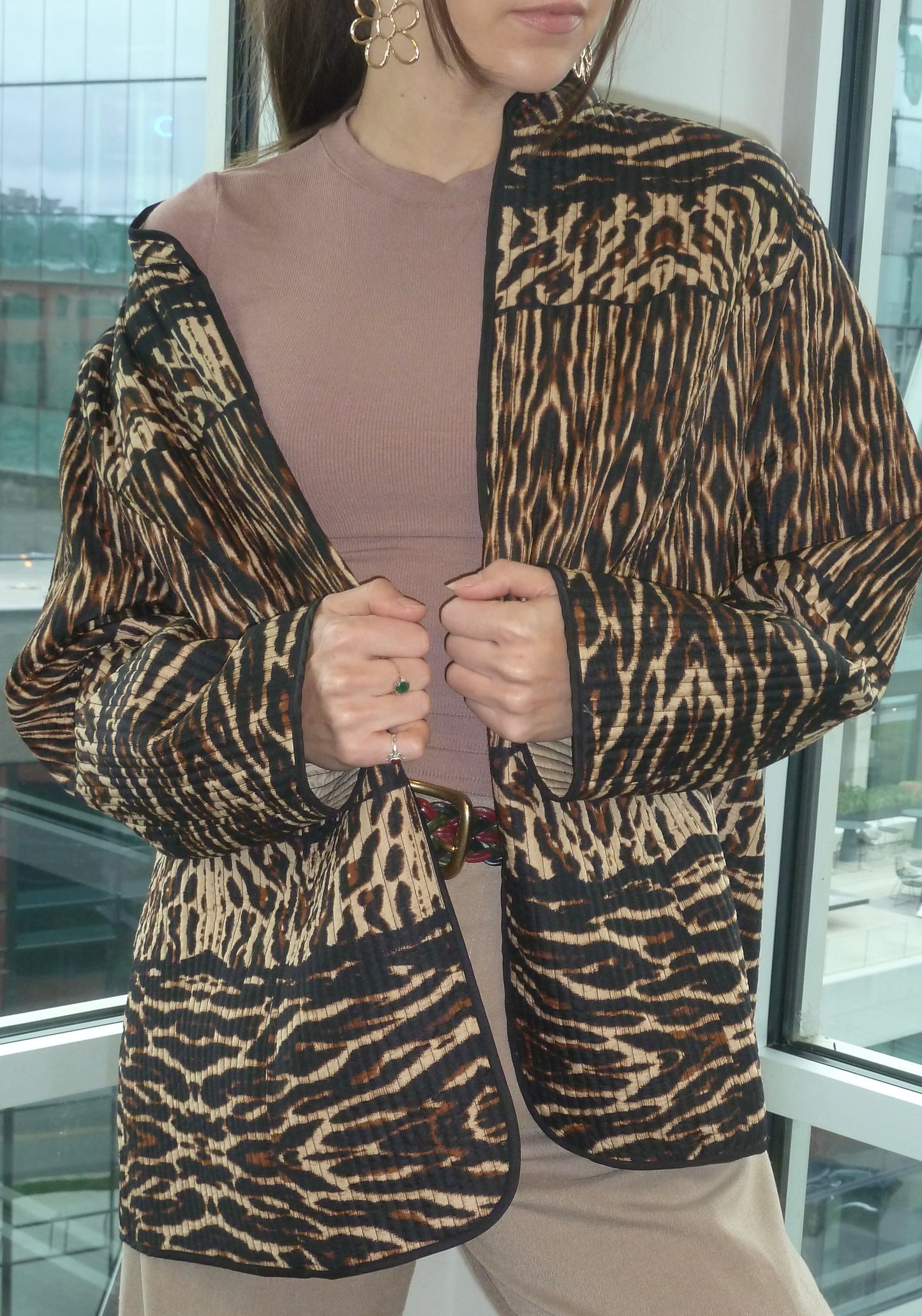 Quilted Animal Print 2X